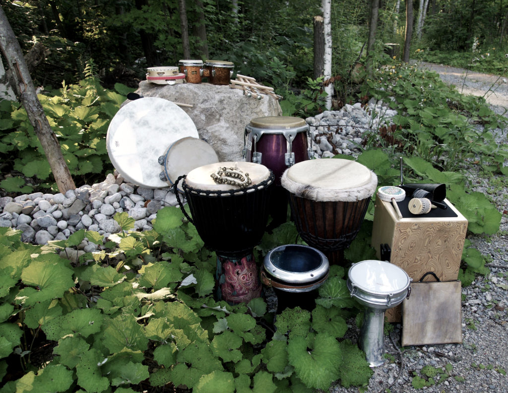 drums in the woods